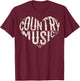 I Love Country Design Country Music Lover Gift Small T-Shirt - T-Shirt | Maroon
