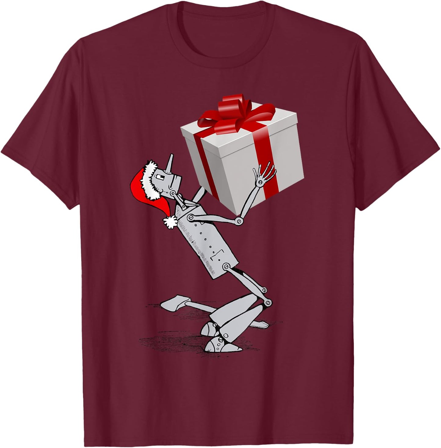 Wizard of Oz Tin Man of OZ Christmas Vintage Shirt T-Shirt - T-Shirt | Maroon