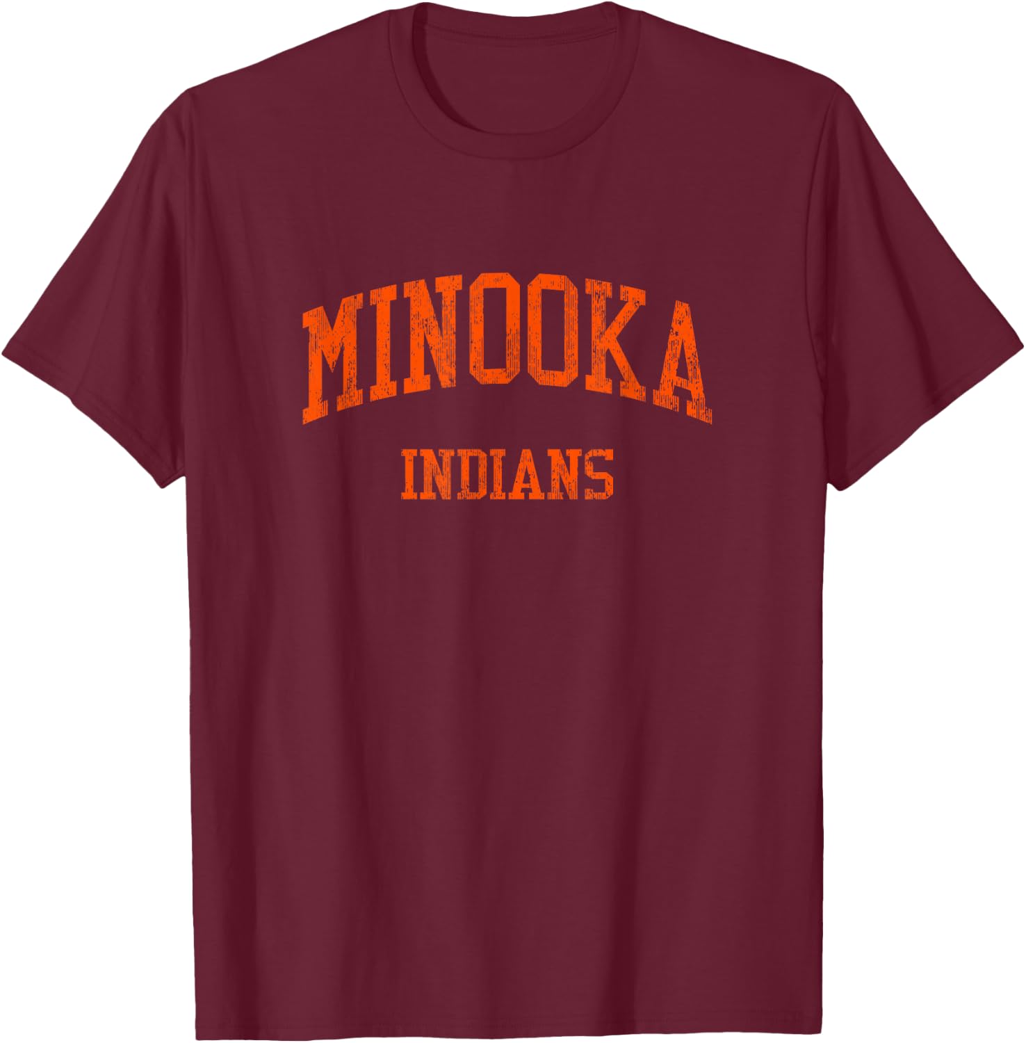 Minooka High School HS Minooka IL Vintage Sports T-Shirt - T-Shirt | Maroon