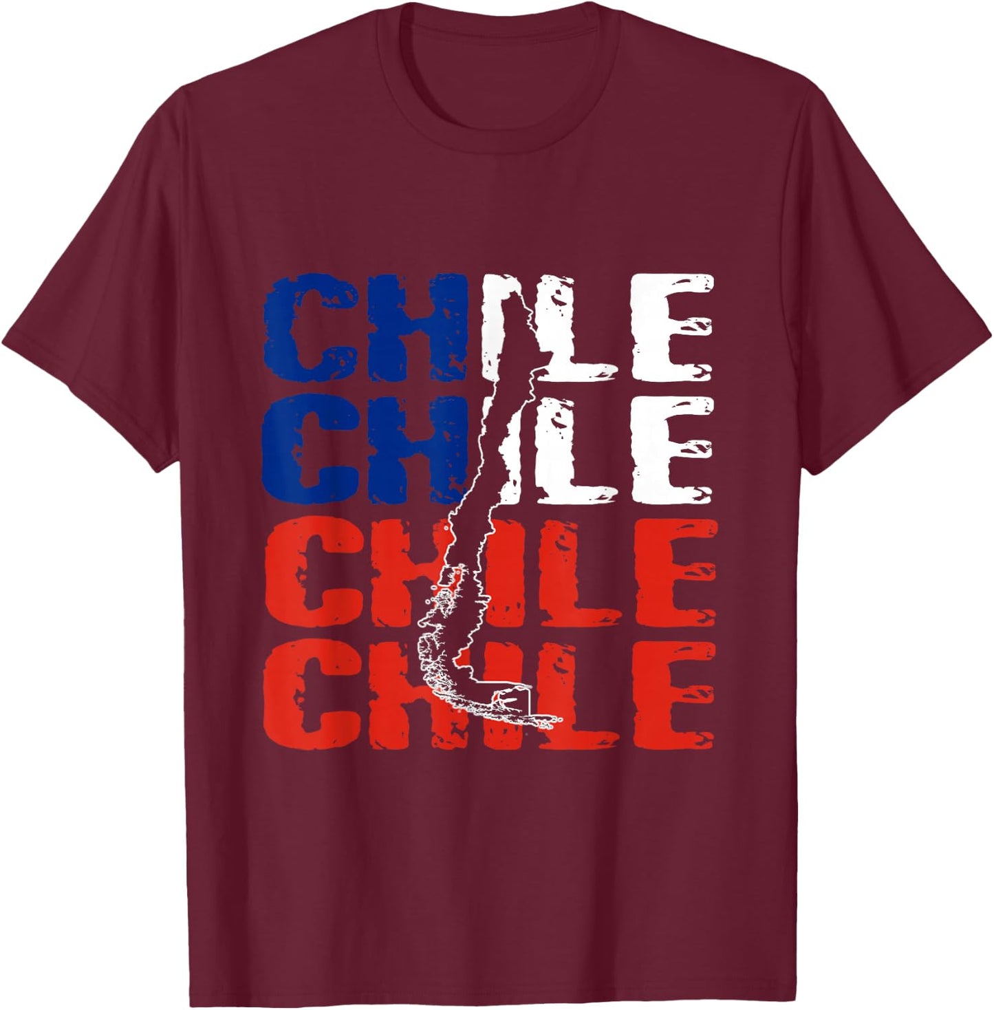 Chile Flag , Chile , Chile für Frauen Kinder T-Shirt - T-Shirt | Maroon