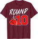 10th Birthday Boxing Boy 10 Year Old Boxer Bday Party T-Shirt - T-Shirt | Maroon