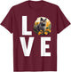 Chartreux Cats Chartreux Cat T-Shirt - T-Shirt | Maroon