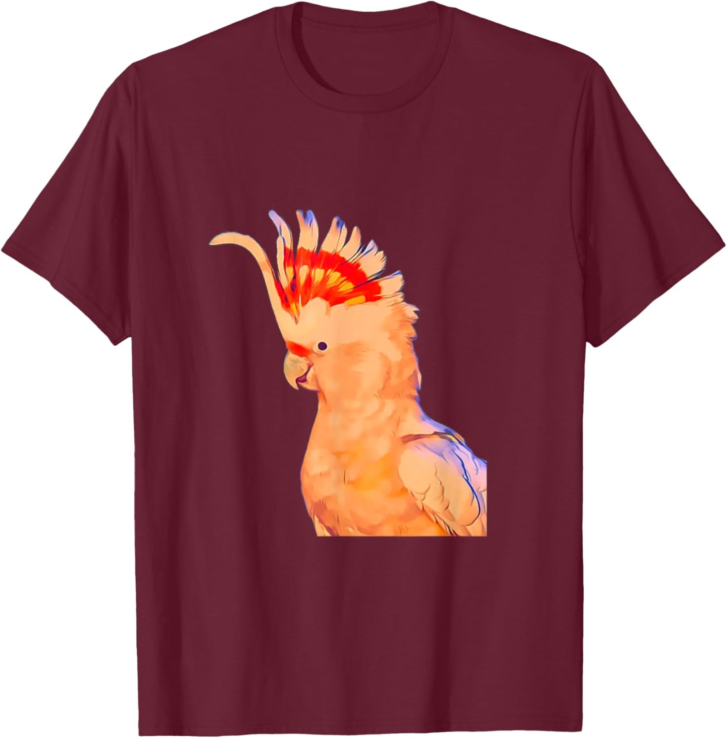 Major Mitchell's Cockatoo Birds parrot T-Shirt - T-Shirt | Maroon