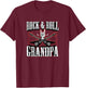 Rock and Roll Grandpa Vintage Guitar Musician Music Lover T-Shirt - T-Shirt | Maroon