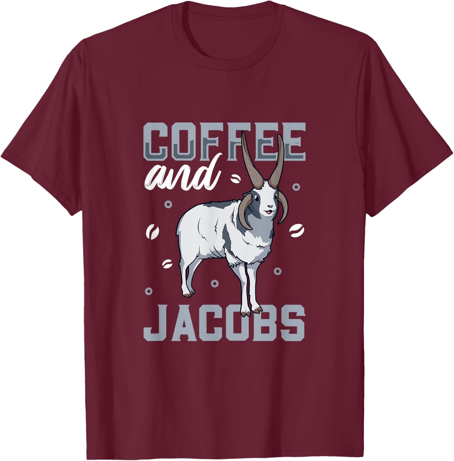 Coffee and sheep - Jacob T-Shirt - T-Shirt | Maroon