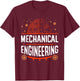 Mechanical Engineering Student Mechanical Engineer Graduate T-Shirt - T-Shirt | Maroon