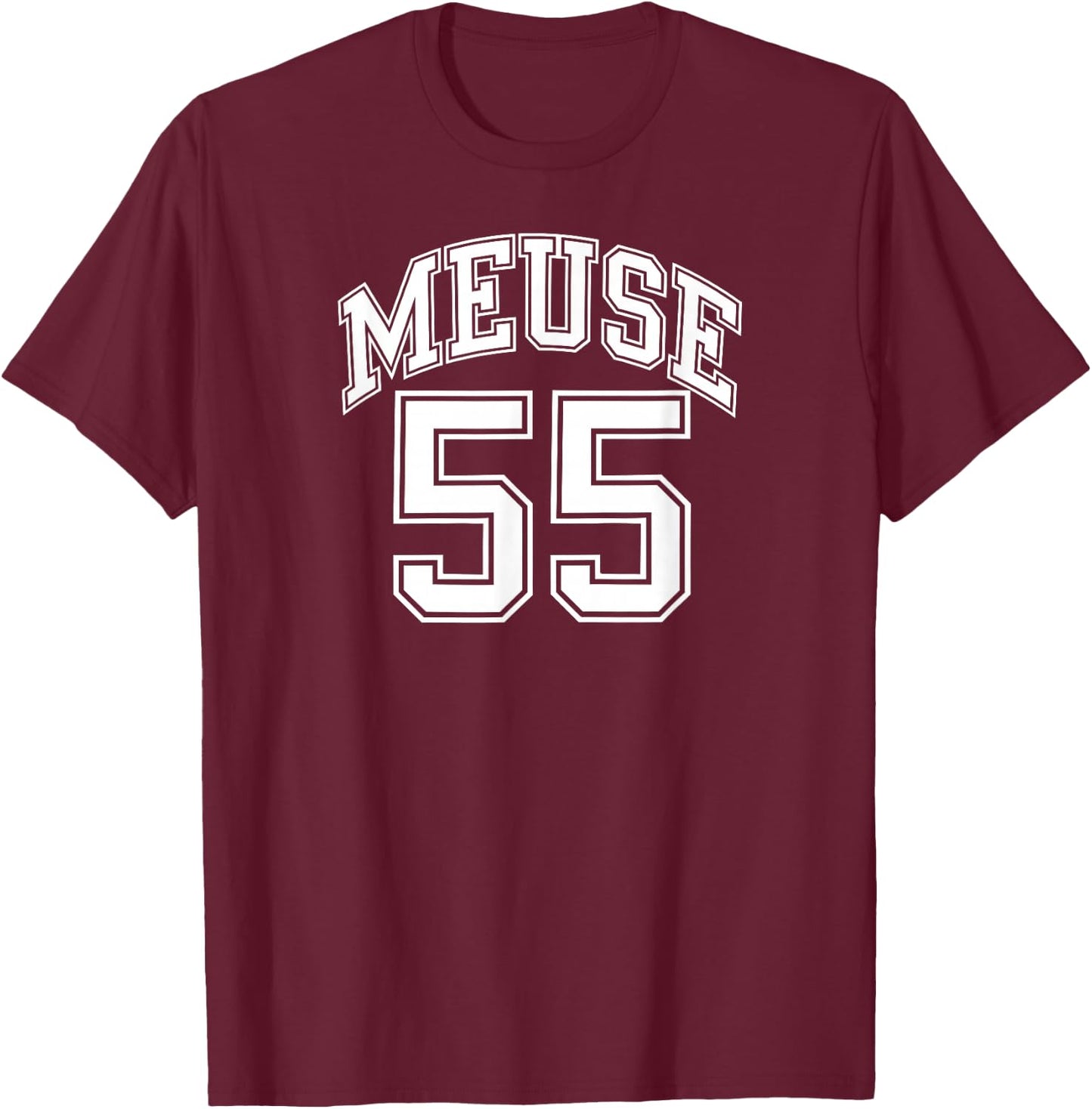 Meuse 55 , Black, S T-Shirt - T-Shirt | Maroon