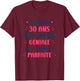 Funny Awesome 30th Birthday Woman 30 Years , white, Female X-Small T-Shirt - T-Shirt | Maroon