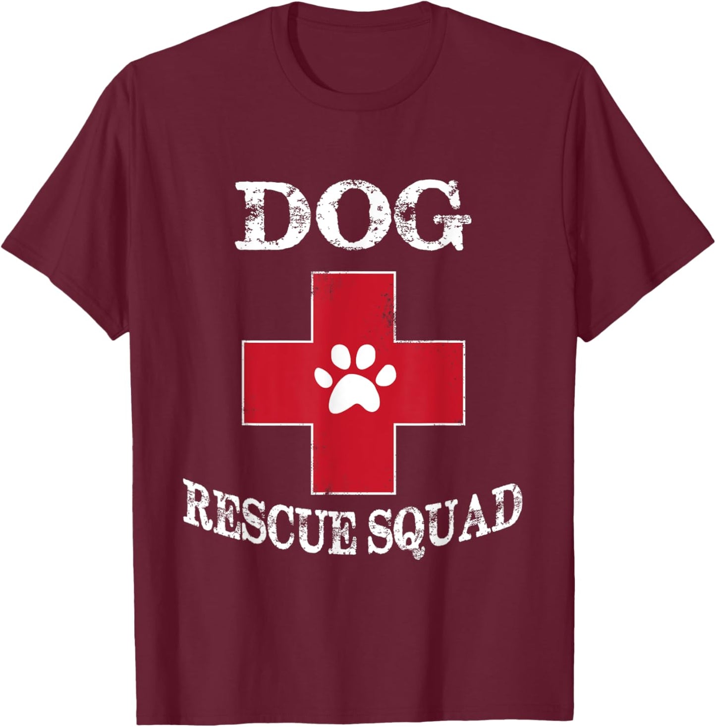 Dog Rescue Shirt - Dog Animal Rescue Squad T shirts T-Shirt - T-Shirt | Maroon