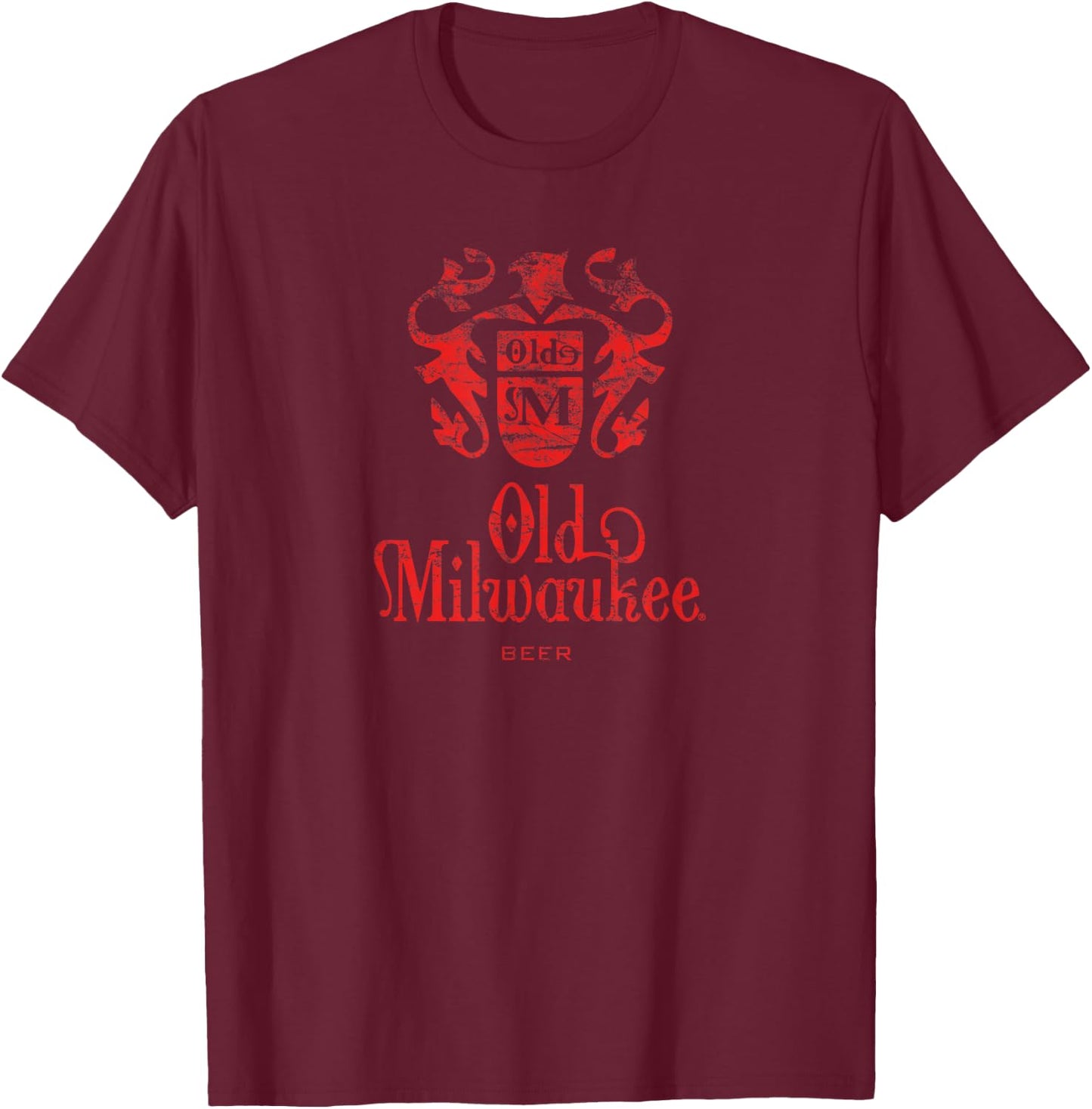 Old Milwaukee Vintage Style - Logo T-Shirt - T-Shirt | Maroon