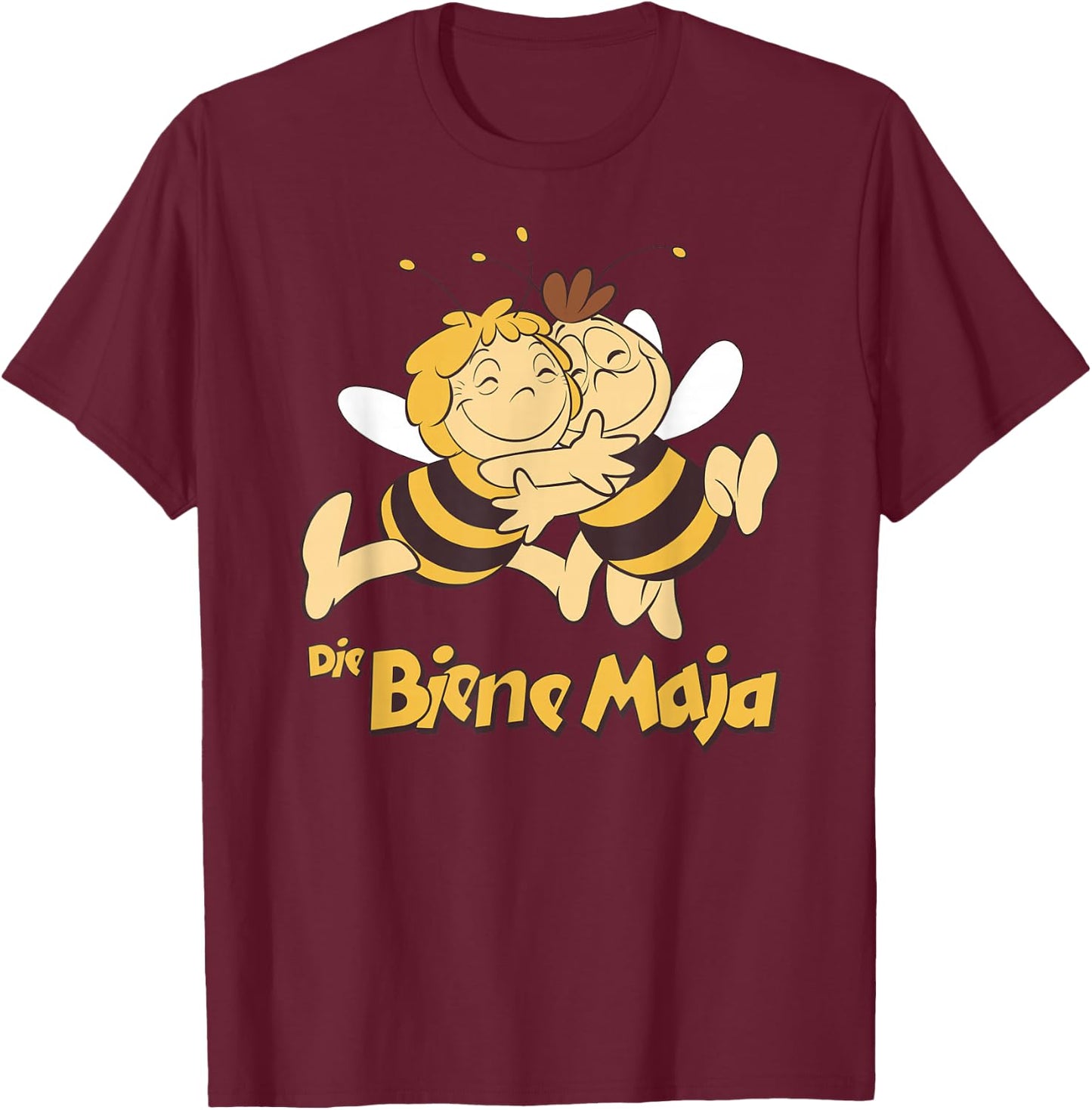 with Logo Motif, black T-Shirt - T-Shirt | Maroon