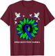 Adrenoleukodystrophy Awareness Ribbon Green Sunflower Bird T-Shirt - T-Shirt | Maroon