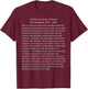 Walt Whitman Leaves of Grass What You Shall Do T-Shirt - T-Shirt | Maroon