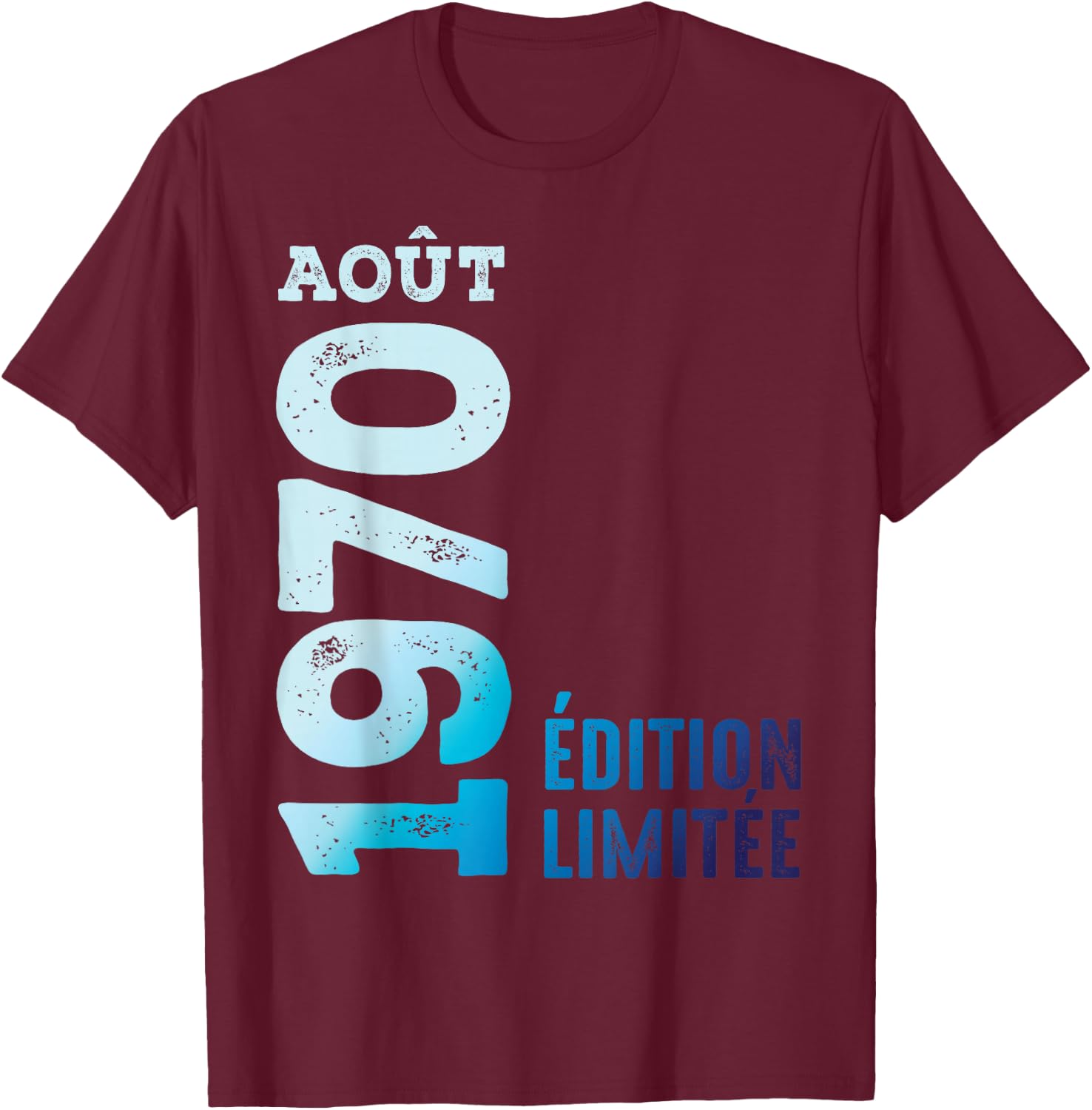 Limited Edition 1970 August 1970 Retro Year 1970 Vintage T-Shirt - T-Shirt | Maroon