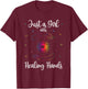 Massage Therapist Just a Girl with Healing Hands T-Shirt - T-Shirt | Maroon