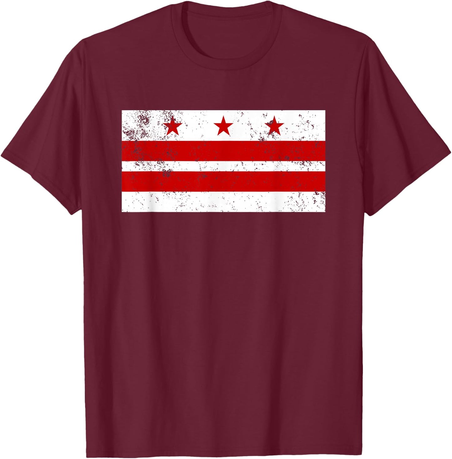 District of Columbia Flag DC Retro T-Shirt - T-Shirt | Maroon