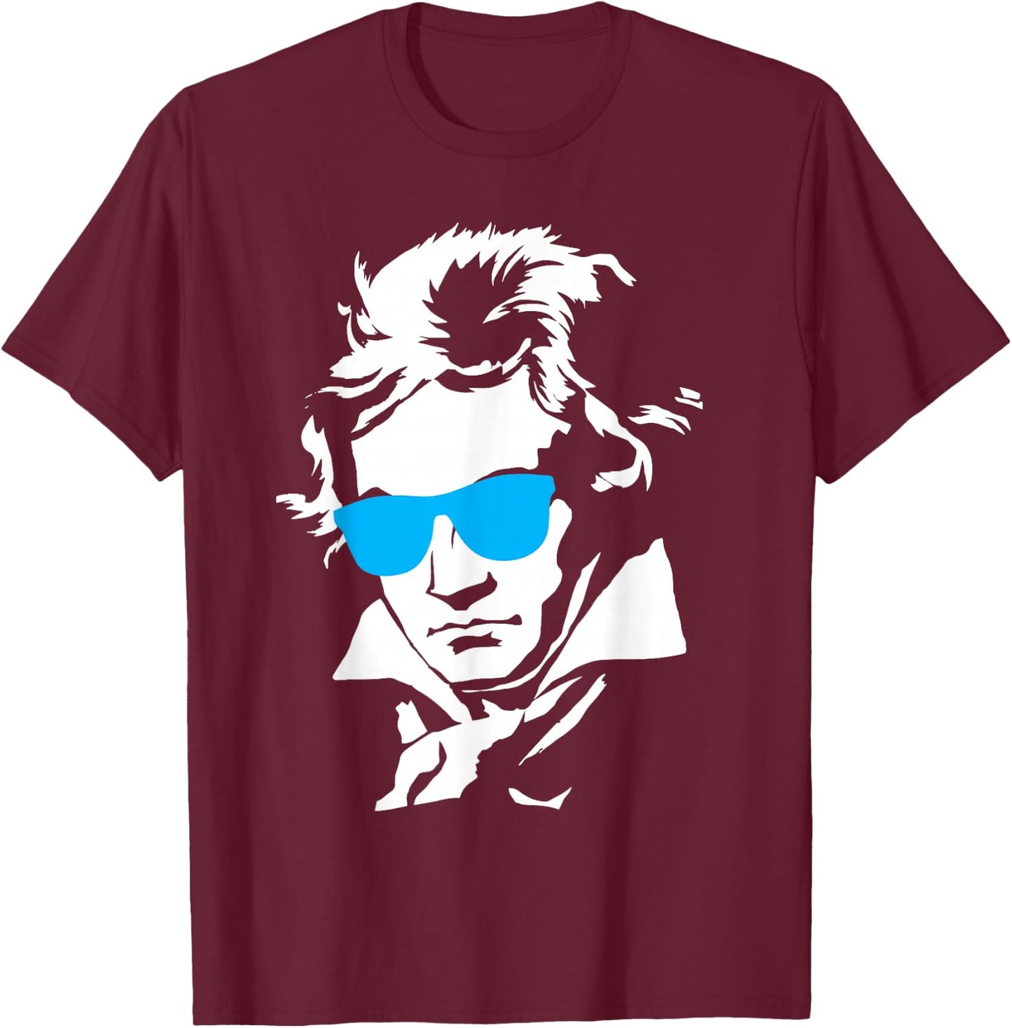 Beethoven Ludwig Van Classic Music T-Shirt - T-Shirt | Maroon