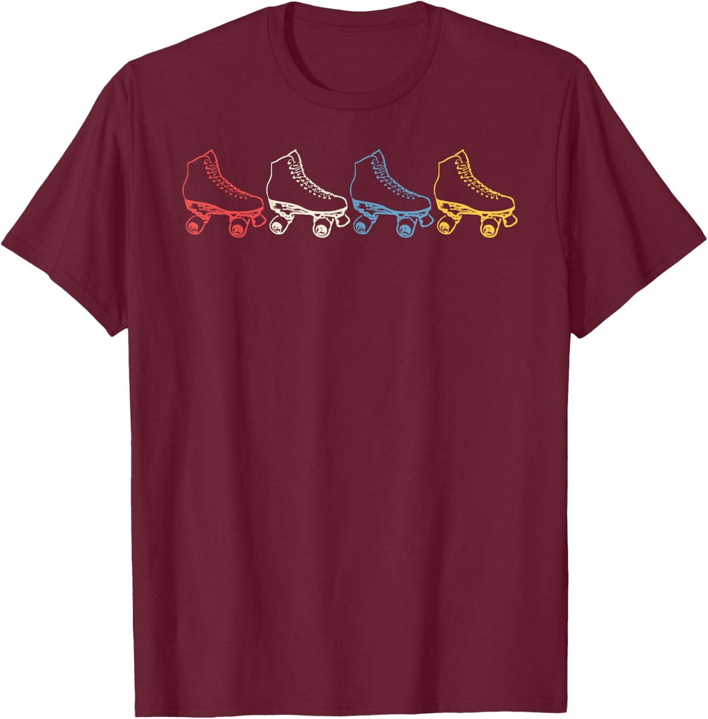 Roller Skating Roller Skate Gift Roller Skater T-Shirt - T-Shirt | Maroon