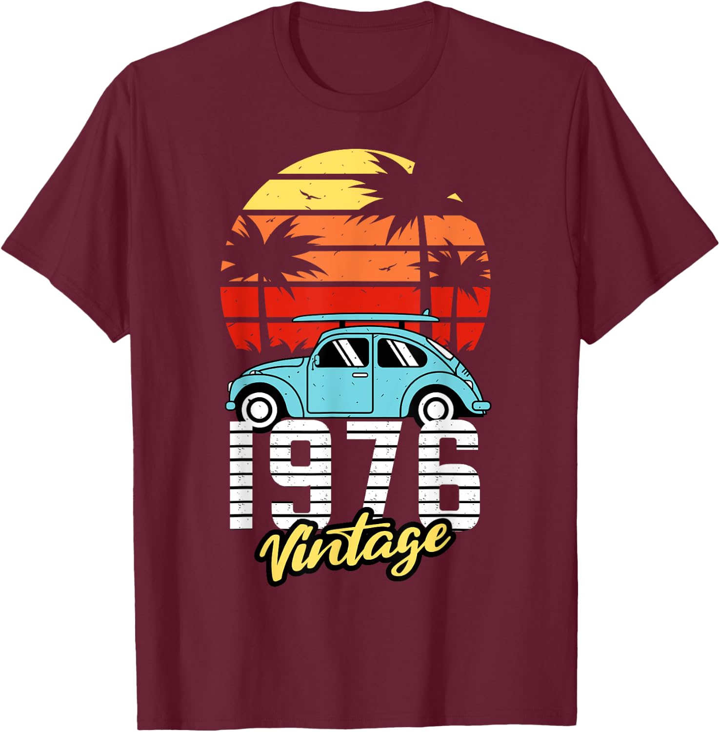 Jahrgang 1976, Vintage-Klassiker, Retro-Geschenke zum Geburtstag T-Shirt - T-Shirt | Maroon