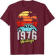 Jahrgang 1976, Vintage-Klassiker, Retro-Geschenke zum Geburtstag T-Shirt - T-Shirt | Maroon