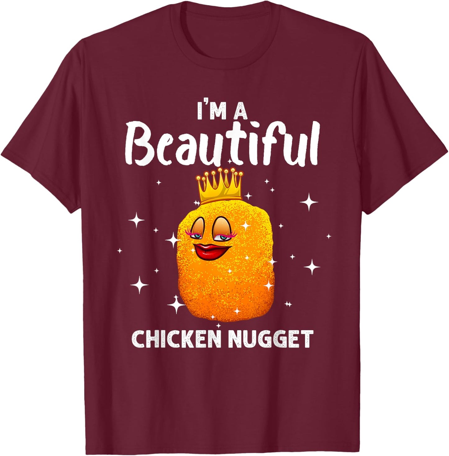 Funny Chicken Nugget Women Nug Life Chicken Lover T-Shirt - T-Shirt | Maroon
