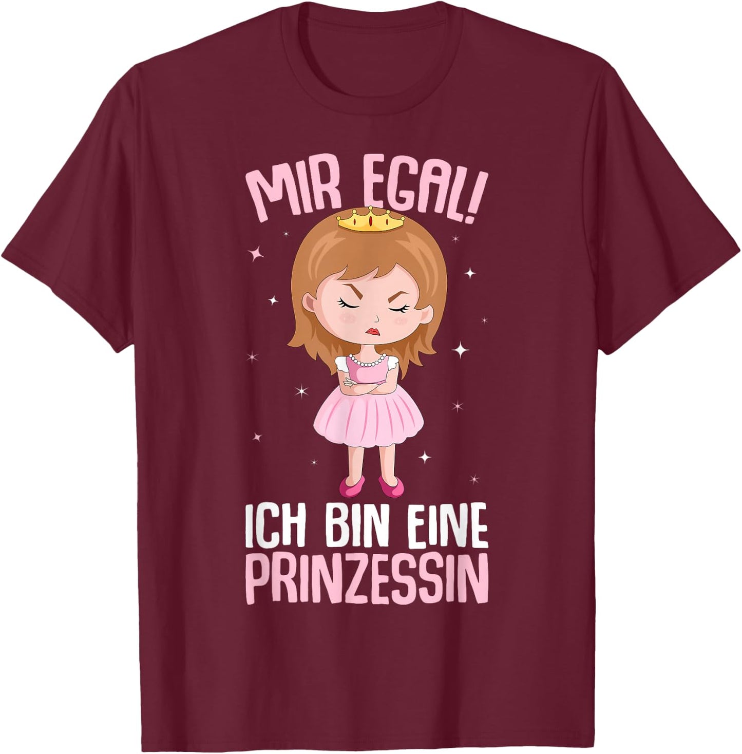 Princess girls' / women's , black T-Shirt - T-Shirt | Maroon