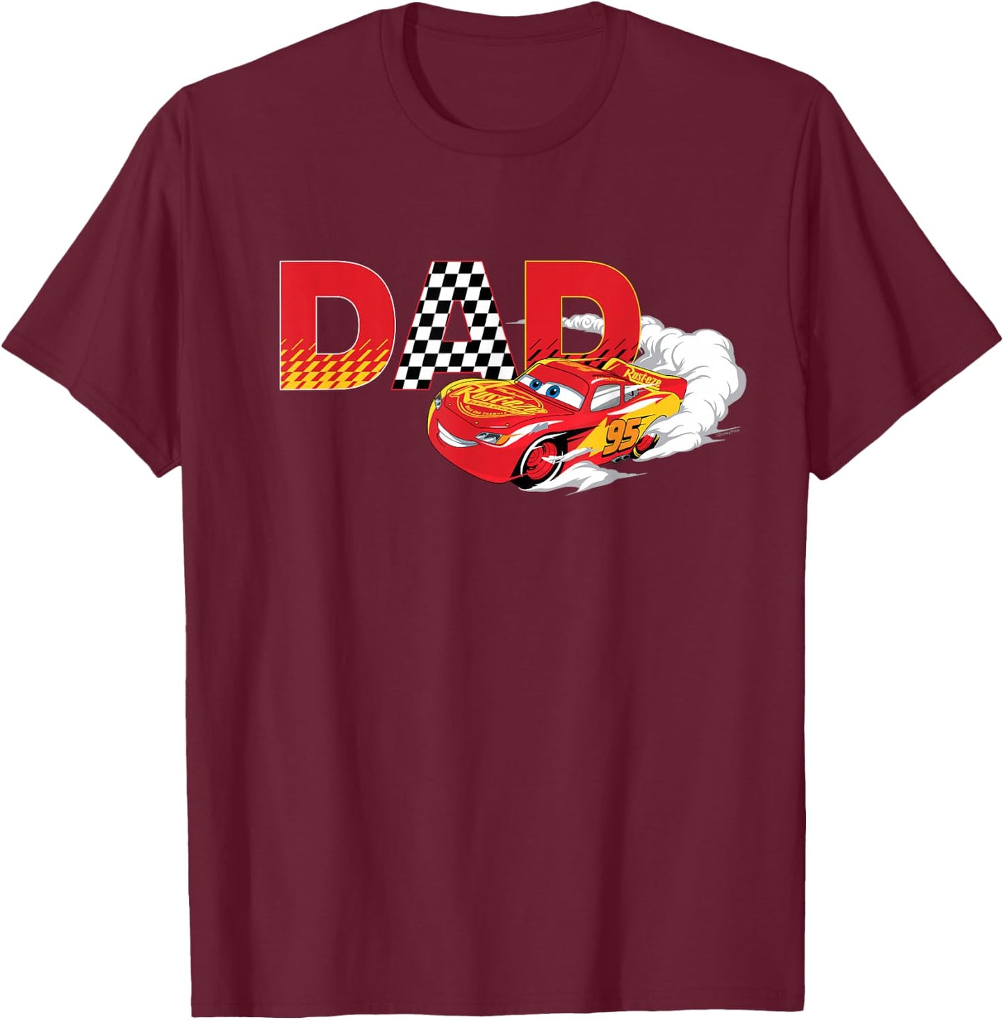 Disney & Pixar's Cars Dad Birthday Gift Father's Day T-Shirt - T-Shirt | Maroon