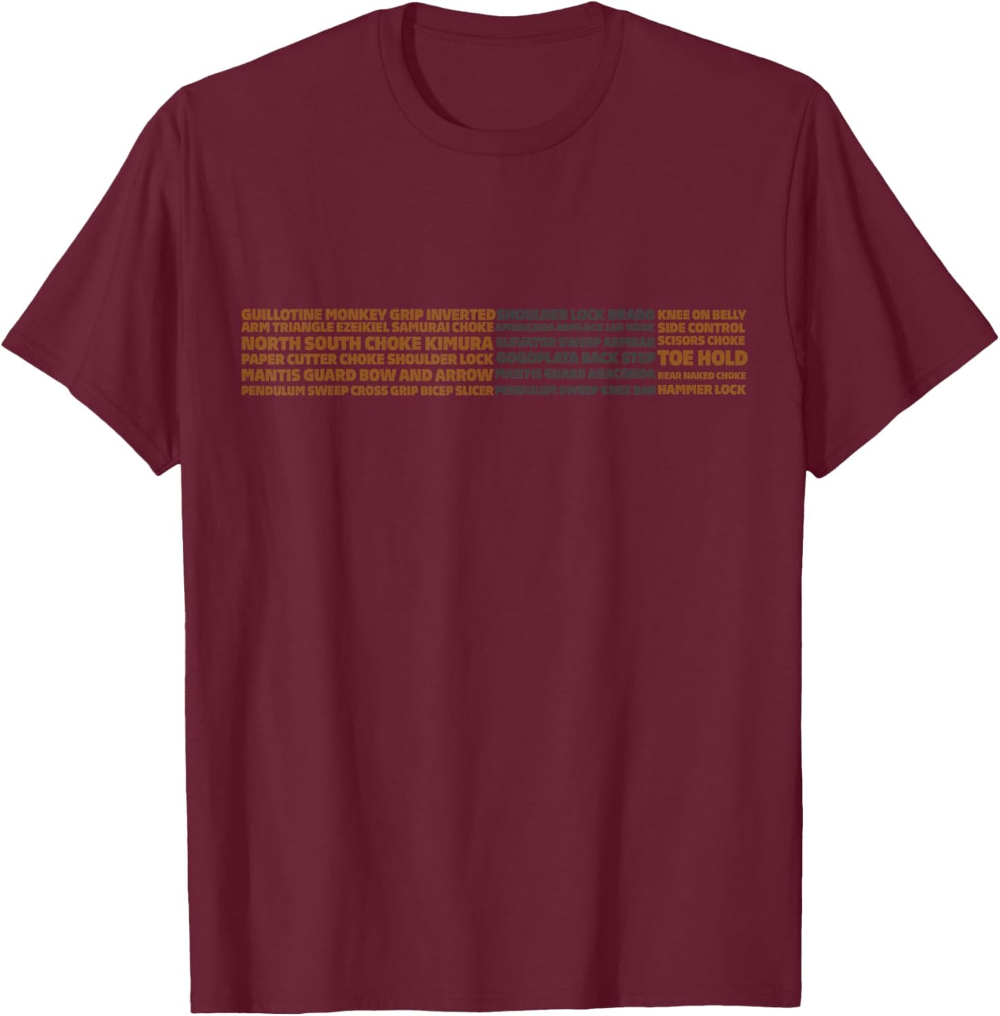 Brazilian Jiu-jitsu BJJ brown belt - BJJ submission T-Shirt - T-Shirt | Maroon