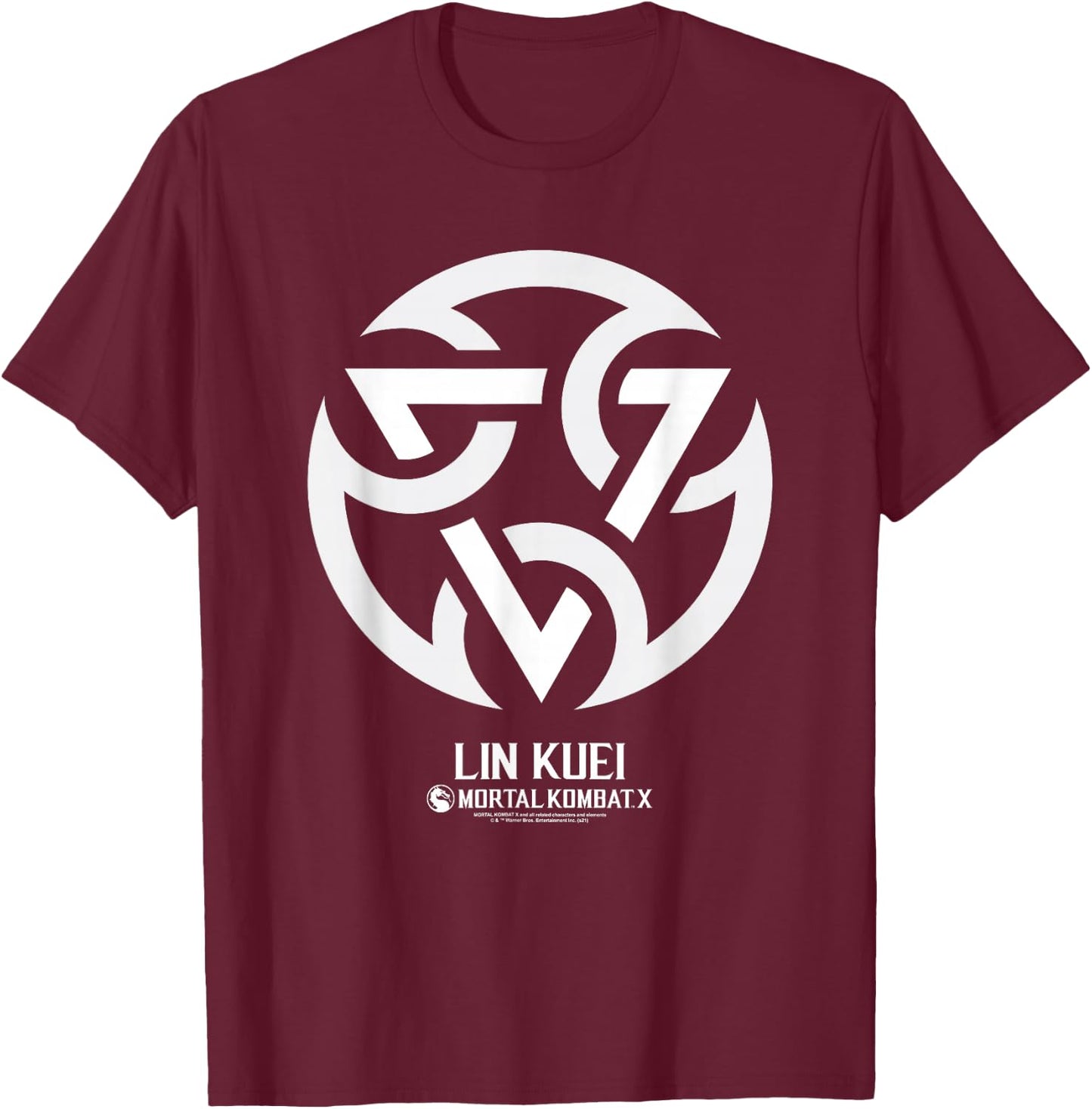 Mortal Kombat X Lin Kuei T-Shirt - T-Shirt | Maroon