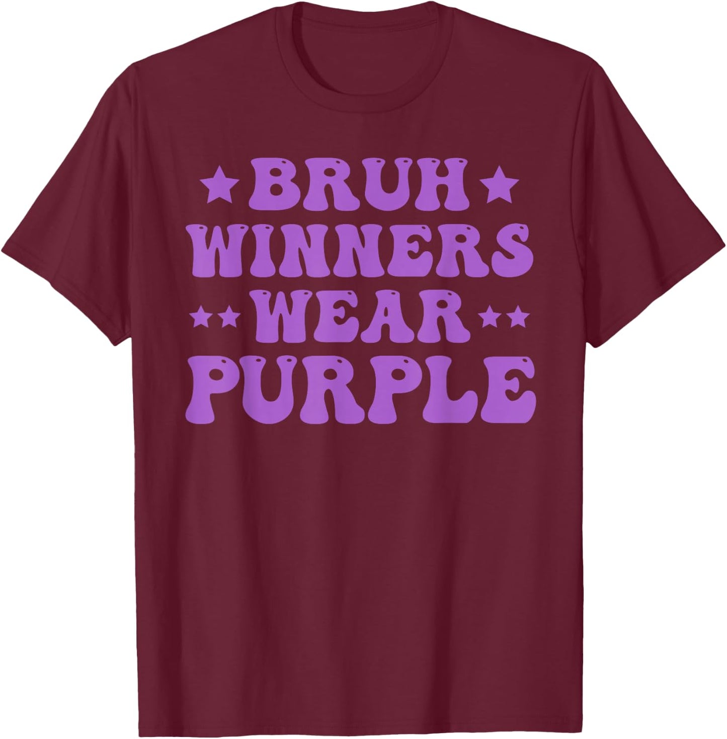 Winners Wear Purple Camp Team Spirit Week Matching Colors T-Shirt - T-Shirt | Maroon