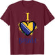 Bosnia Flag Bosnia and Herzegovina Roots T-Shirt - T-Shirt | Maroon