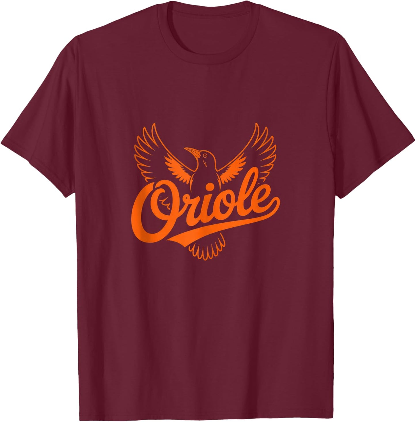 Oriole Retro Vintage Gift Women Boy Girl Bird T-Shirt - T-Shirt | Maroon