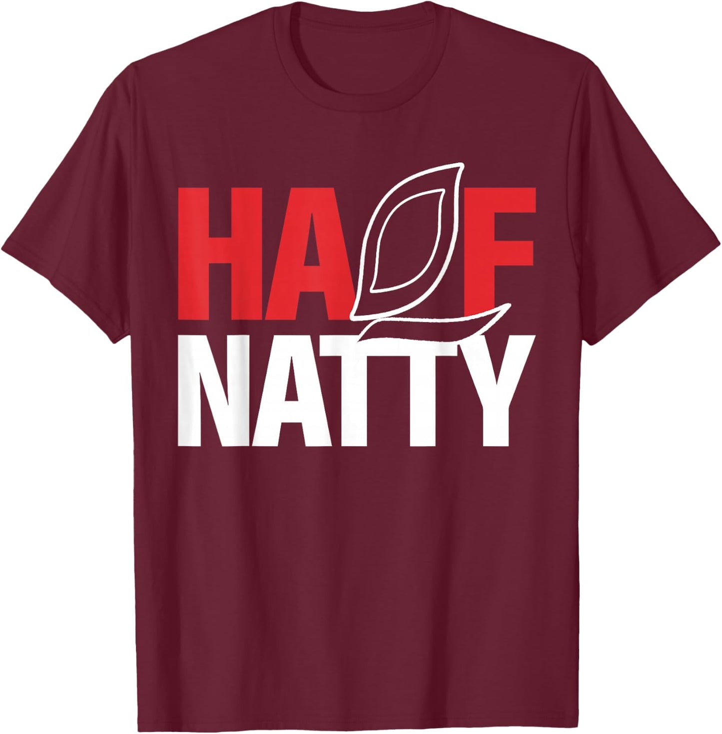 Half Natty Half Natural Steroid Bodybuilder , black T-Shirt - T-Shirt | Maroon