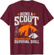 Being A Scout Is Not A Hobby - Boys & Girls Scouts T-Shirt - T-Shirt | Maroon