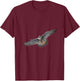 Faucon pèlerin en vol 1 Haut de Gamme T-Shirt - T-Shirt | Maroon