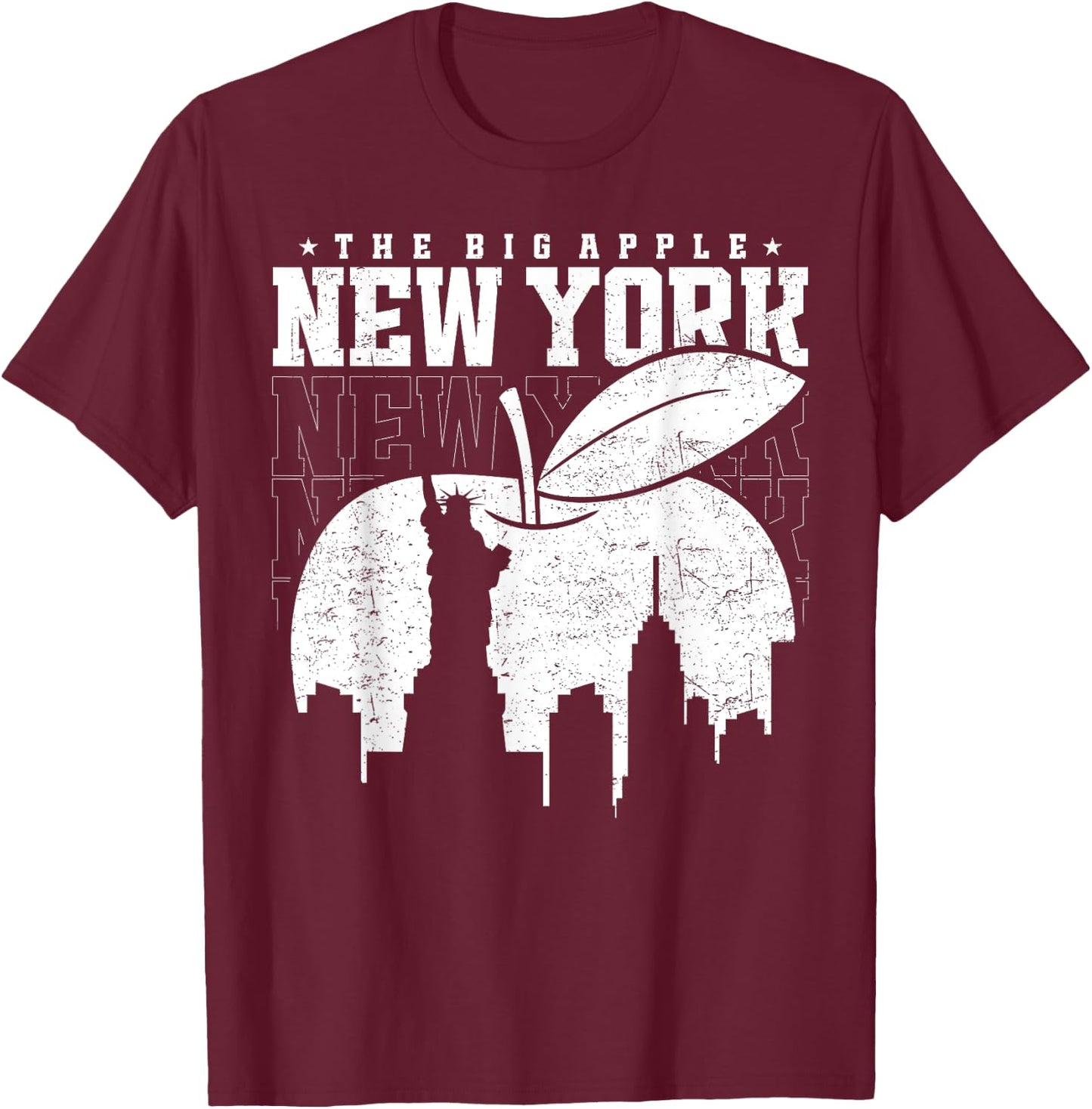Black, S T-Shirt - T-Shirt | Maroon
