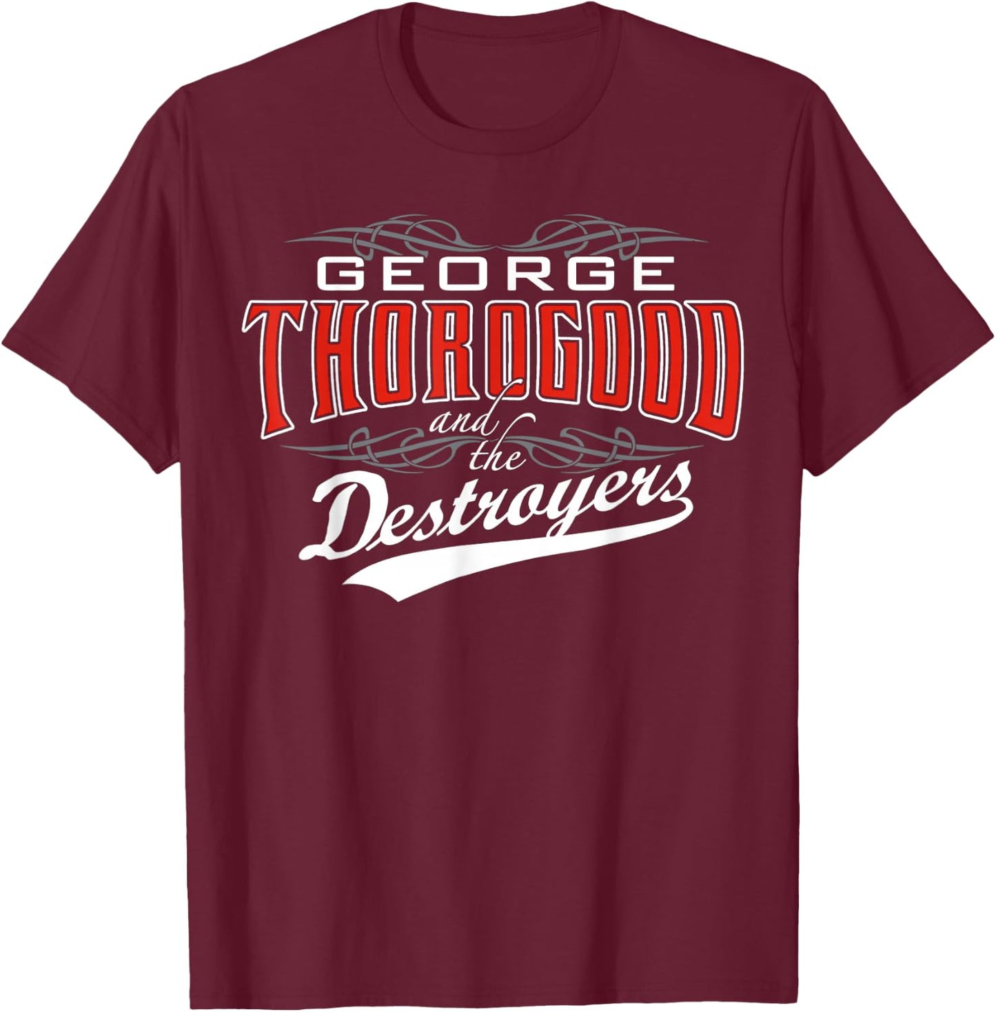 George Thorogood Ein Bourbon T-Shirt - T-Shirt | Maroon