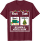First Educate Then Celebrate Winter Break Christmas Teacher T-Shirt - T-Shirt | Maroon
