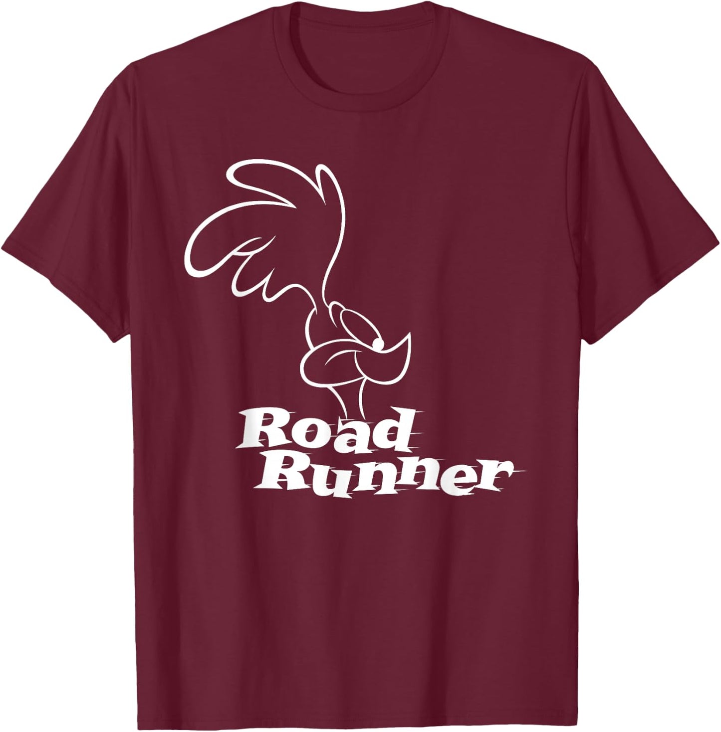 Road Runner Logo Profile Dark T-Shirt - T-Shirt | Maroon