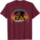 English Bulldog Retro T-Shirt - T-Shirt | Maroon