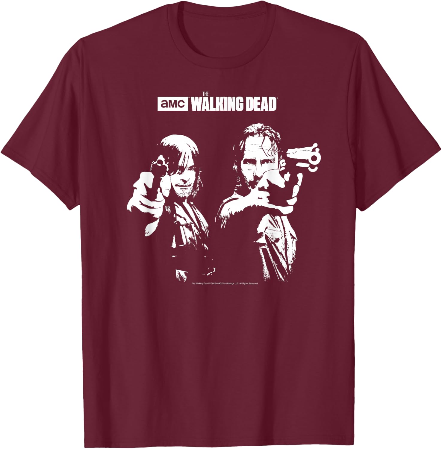 The Walking Dead Saints T-Shirt - T-Shirt | Maroon