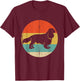 Cavalier King Charles Spaniel Shirt - Retro Dog T-Shirt - T-Shirt | Maroon