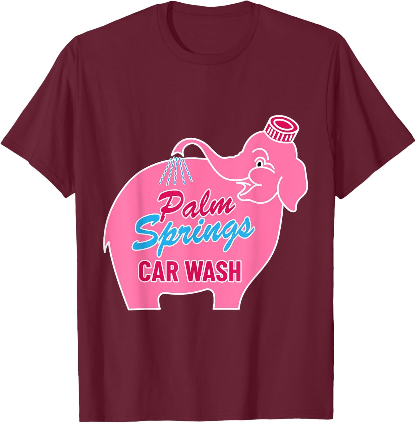 Honee Dews Palm Springs Iconic Ca T-Shirt - T-Shirt | Maroon