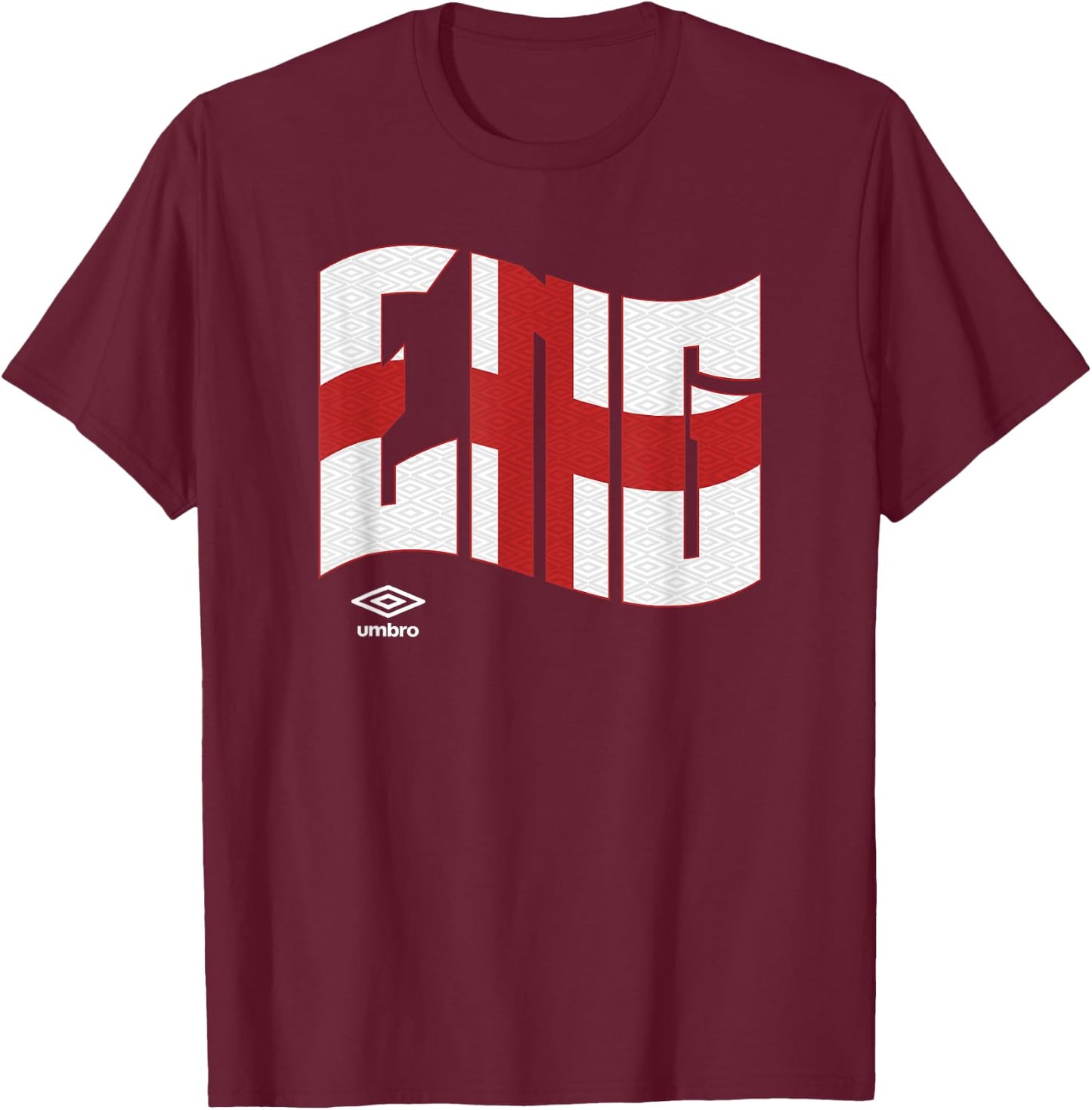 Umbro International Soccer Wavy England Logo T-Shirt - T-Shirt | Maroon