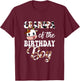 Grandpa Of The Birthday Boy Cow Farm 1St Birthday Boy T-Shirt - T-Shirt | Maroon
