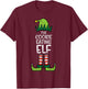 Cookie Eating Elf Xmas Christmas Family Dad Kids T-Shirt - T-Shirt | Maroon