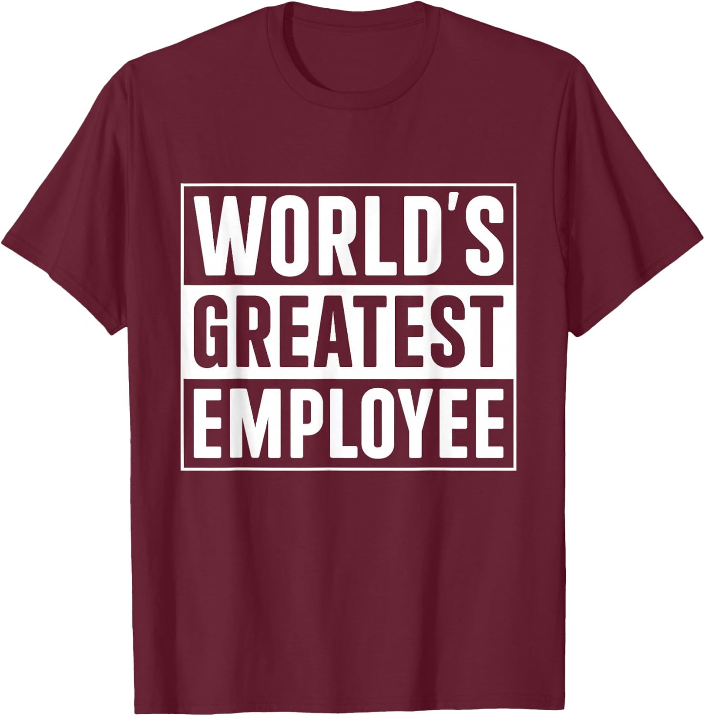 World's Best Employee T-Shirt - T-Shirt | Maroon