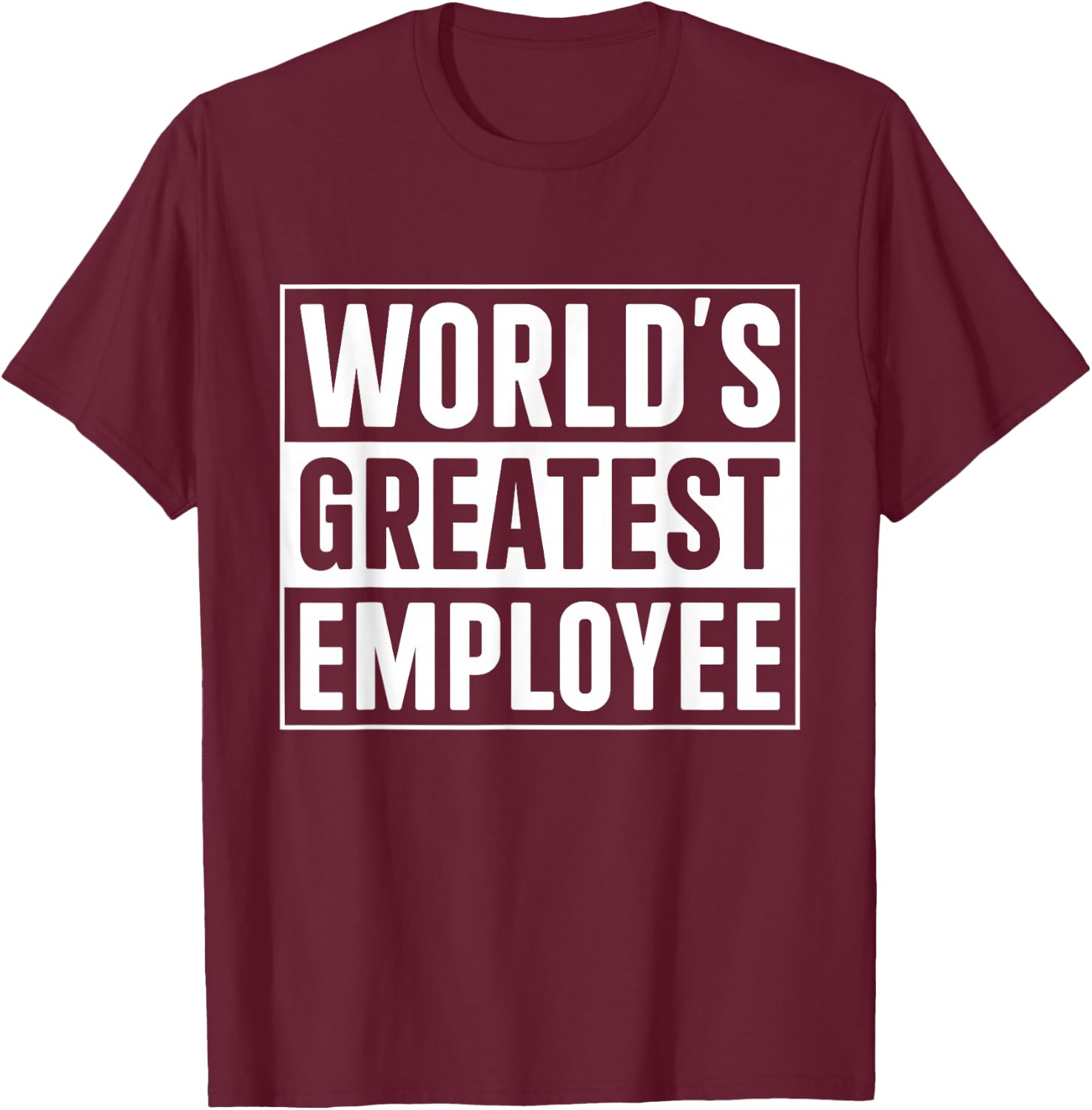World's Best Employee T-Shirt - T-Shirt | Maroon