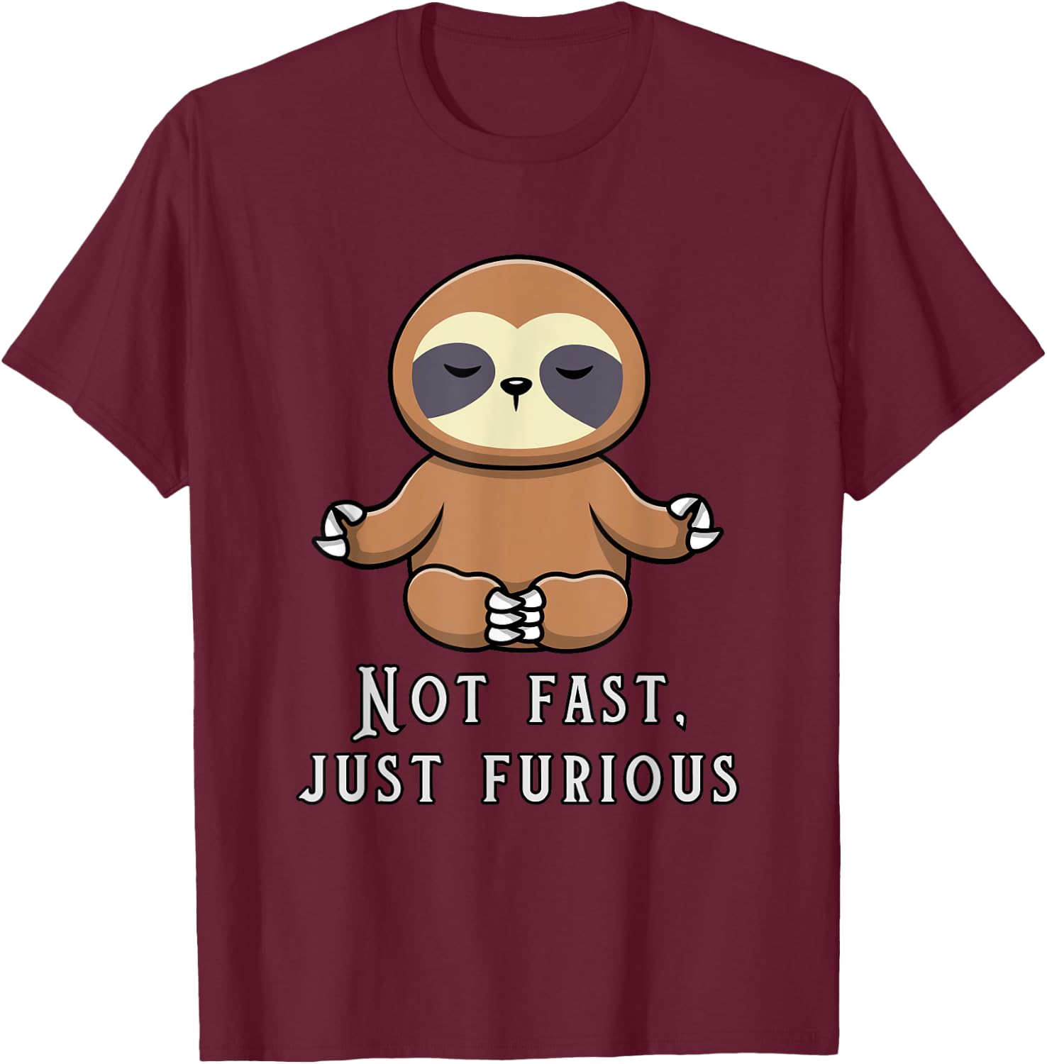Not fast, just furious design T-Shirt - T-Shirt | Maroon