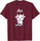 Cow Moo Cow Kids T-Shirt - T-Shirt | Maroon